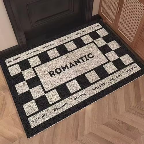 玄関マット 室内 屋外 泥落とし おしゃれ 滑り止め ドアマット 洗える 北欧 耐磨耗性 お手入れ簡単 フリーカット 多用途 家庭用 40*60cm