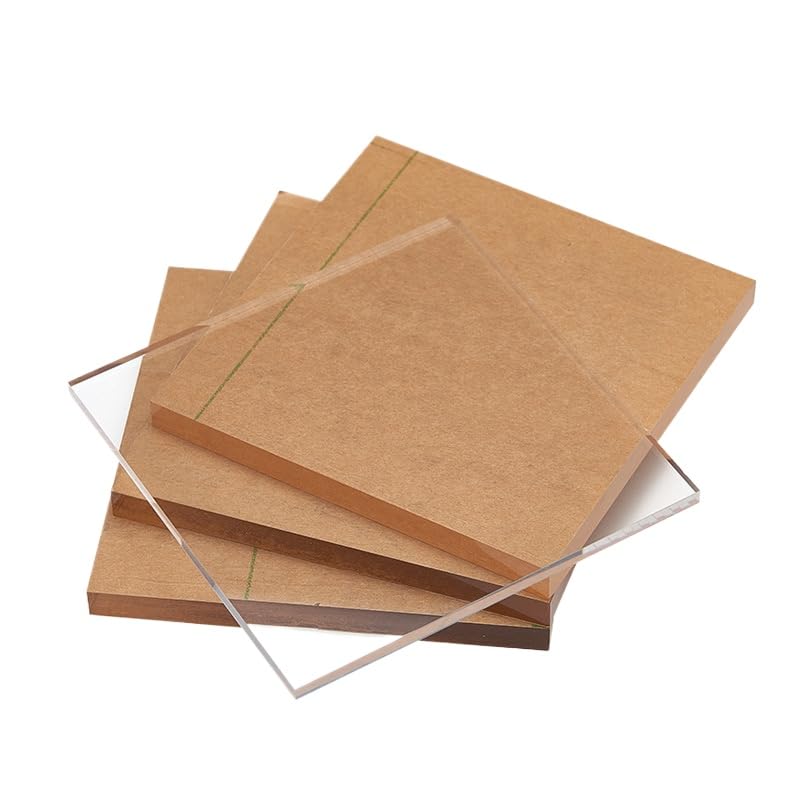 1 lámina acrílica transparente: tablero de plástico PMMA flexible for manualidades, señalización y proyectos de bricolaje.(2mmx200x300mm)