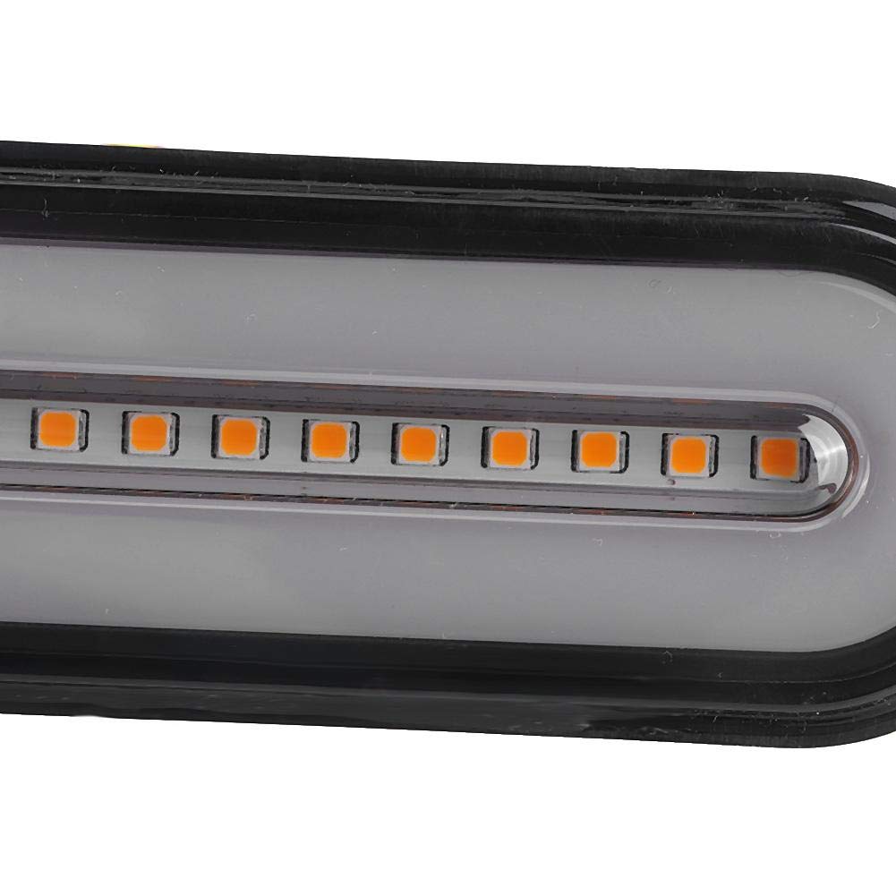 Reminnbor Fanale posteriore a LED per camion | Indicatore di direzione fanale posteriore impermeabile 3 in 1 100LED 12V-24V giallo + rosso