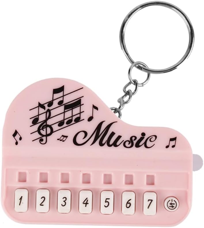 Small Musical Instruments Piano Bag Pendant Silicone Music Keychain Keyboards for Hanging Keys