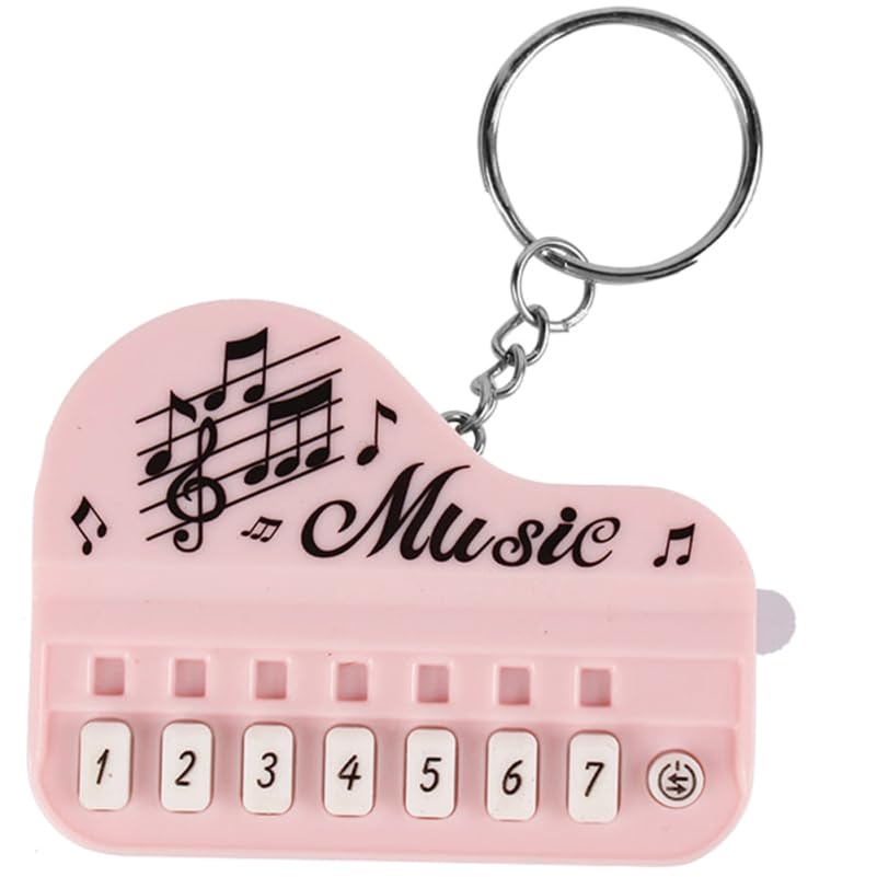 Small Musical Instruments Piano Bag Pendant Silicone Music Keychain Keyboards for Hanging Keys