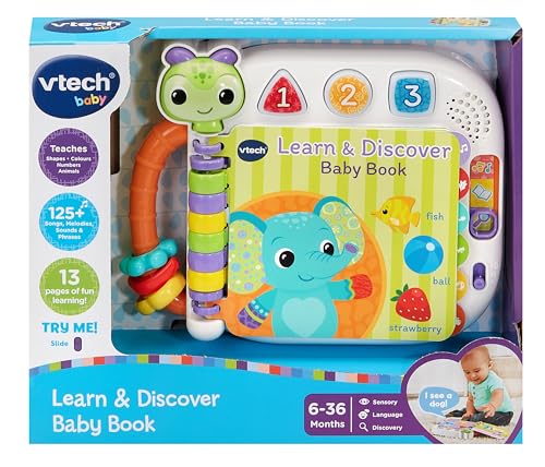 Libro de bebé interactivo con 13 páginas lavables para aprender formas y colores con música 3