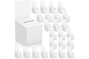 24-Pack Fundraising Raffle/Donation Cardboard Boxes: 6x6x6 Inches with Removable Header