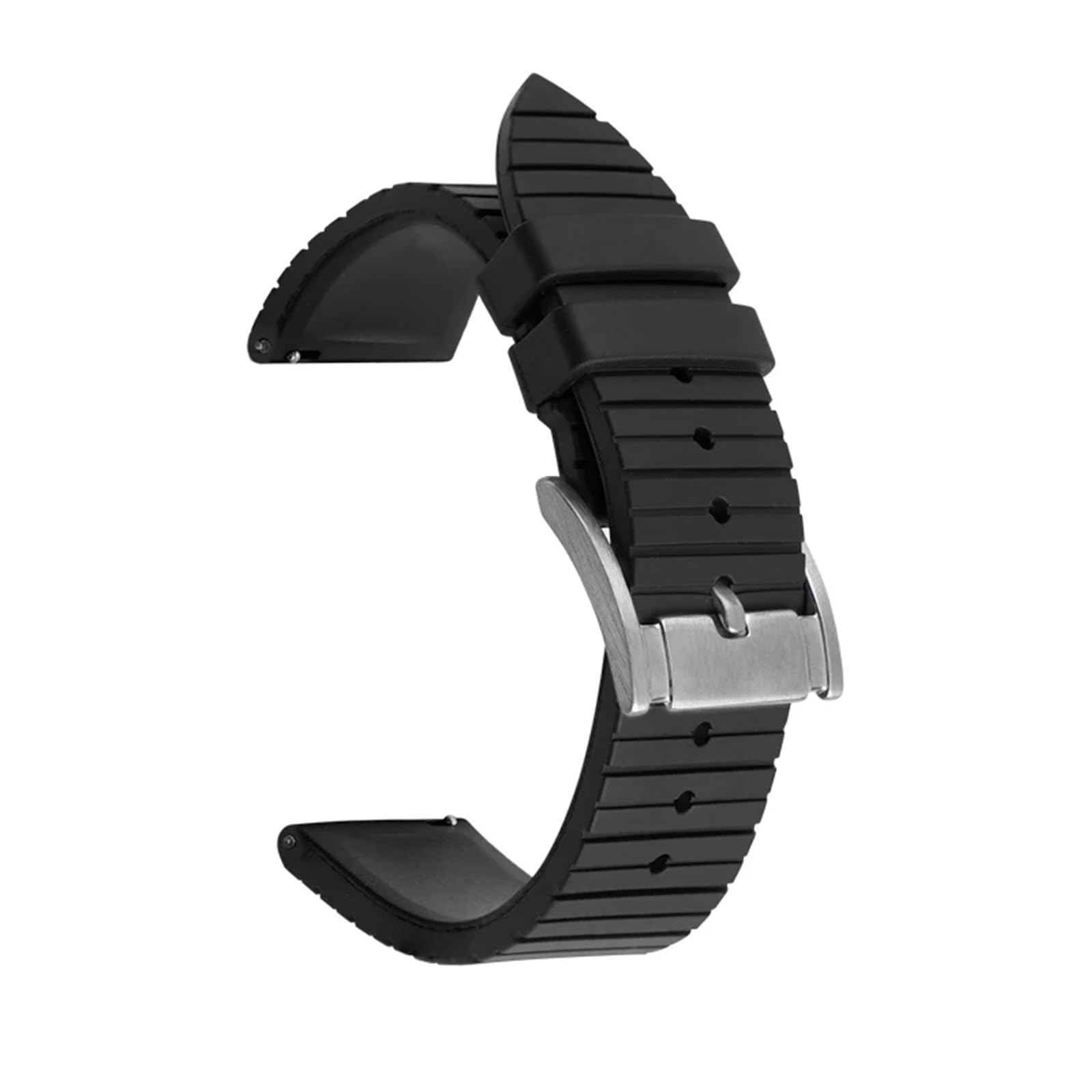 Bracelet montre caoutchouc fluoré confortable anti-sueur