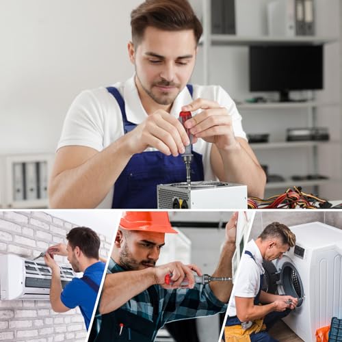 Image of Ratcheting Screwdriver - 11 in 1 Multifunctional Combination Set, Durable Performance, Easy Access & Carry, Compact Design, Ergonomic Grip, Ensured Safety - Premium Screwdriver Set