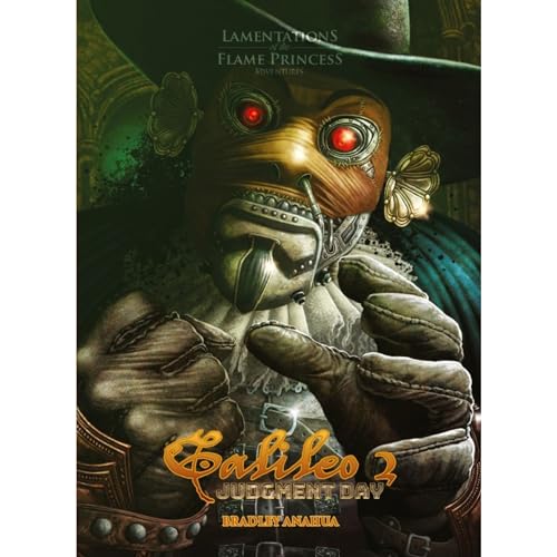 Lamentations of the Flame Princess: Galileo 2: Giorno del Giudizio - Libro RPG con copertina rigida, Retro Tech Horror, supplemento LPF, da tavolo, formato A5, 40 pagine