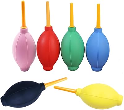 6 Pcs Rubber Air Blower Air Pump Dust Blower Cleaner, for Card Making Dispersing Blowing Dust Removal Ash Removal Gas Blowing Hand Held Cleaning Tools