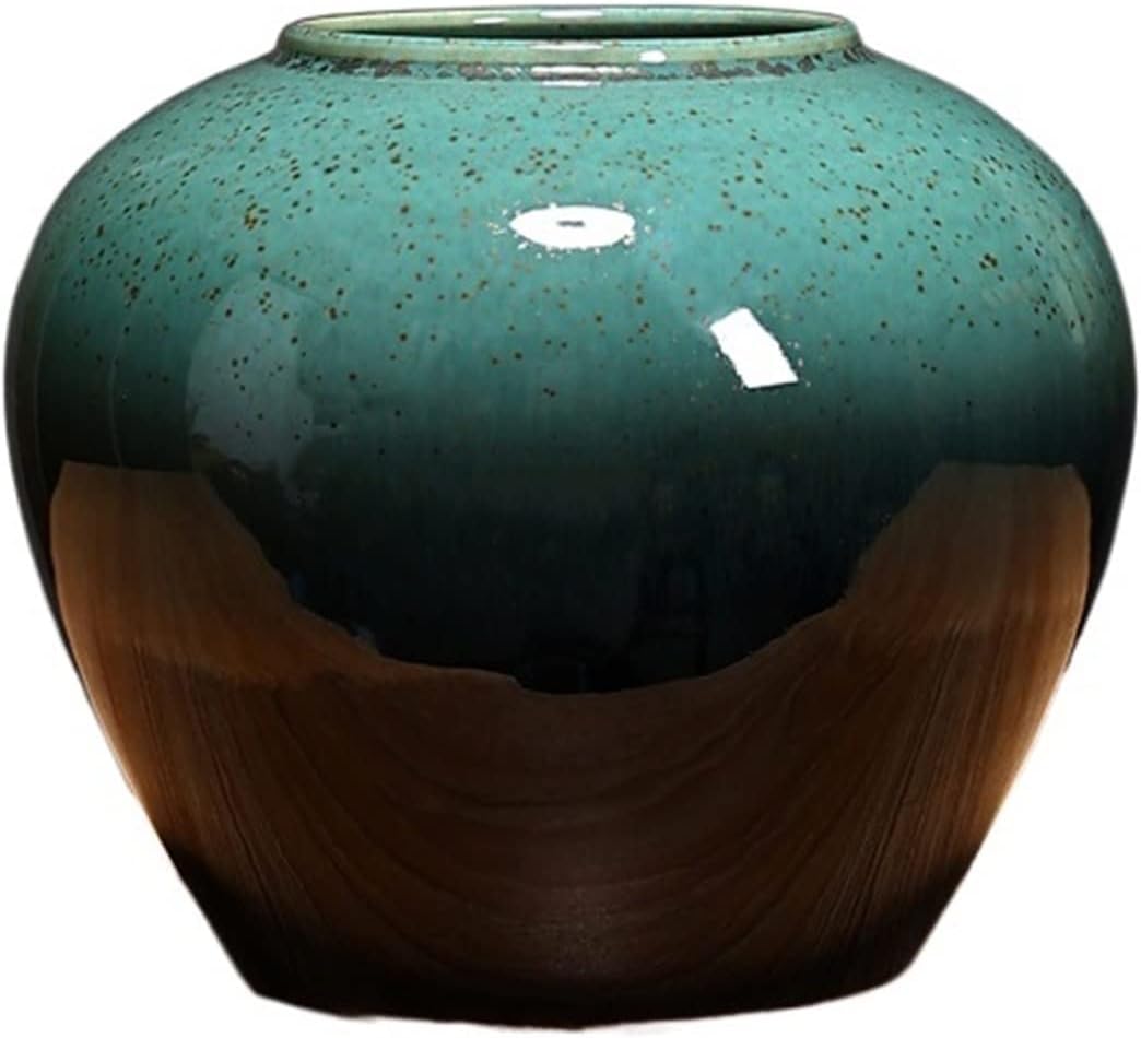Vasi in Ceramica Decorazioni Arredamento per la casa Nuovo Stile Cinese Soggiorno Disposizione di Fiori secchi Idroponica Piante Verdi Vasi di Fiori Vasi per Arredamento,Small