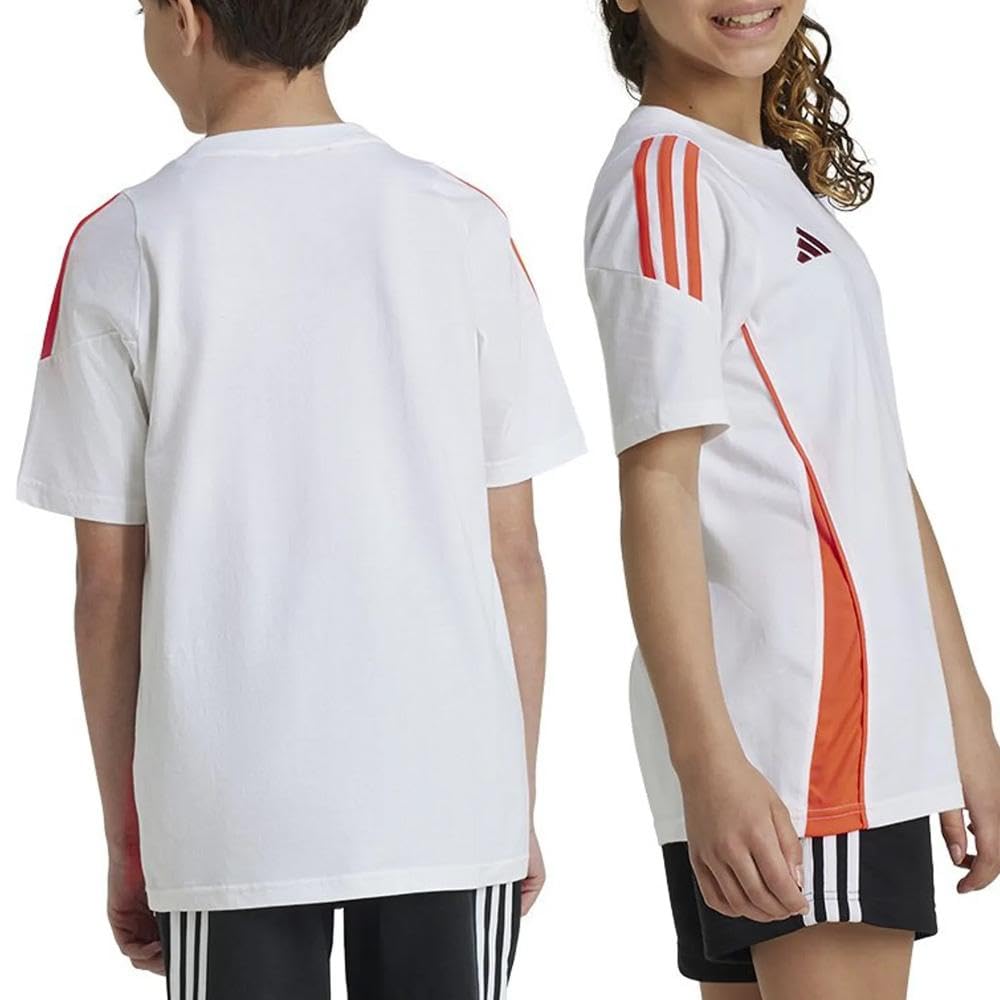 adidas AS Roma - Maglietta da bambino, colore: Bianco/Arancione