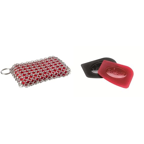 ACM10R41 Scrubbing pad, One, Red & SCRAPERPK Durable Pan Scrapers,