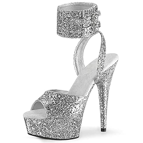 Chaussures pôle danse LiChA à talons hauts et paillettes pour briller en club