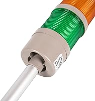 Vista 5 de 3 luces LED superbrillantes para torre Andon, rojoamarilloverde, encendido y apagado, cable de extensión de 16 pies, adaptador industrial de 6 pies