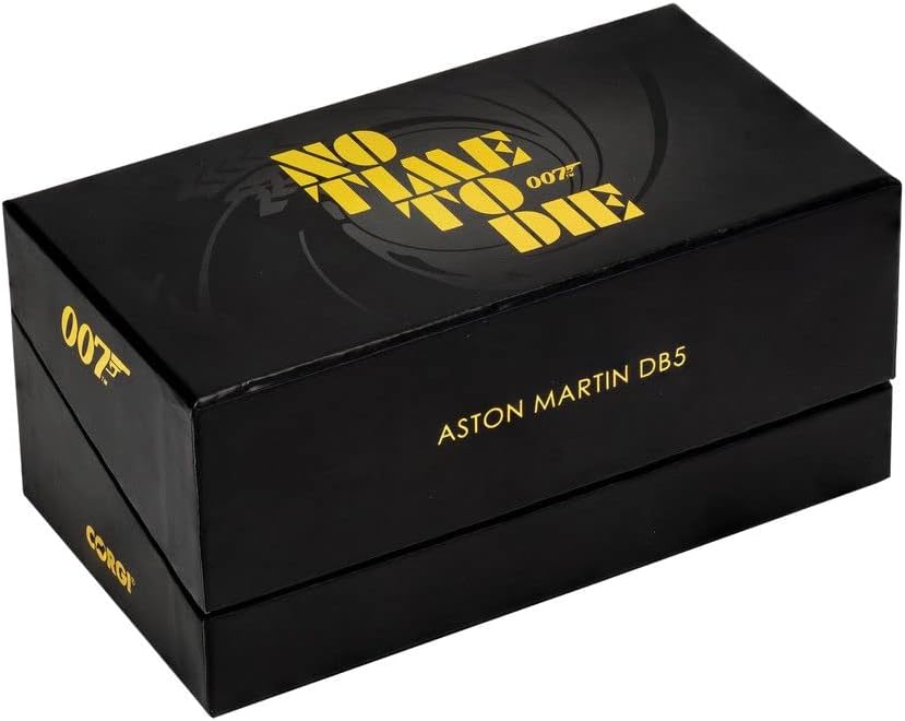 Corgi Diecast Model Cars - CC04314 James Bond Aston Martin DB5 'No Time to Die' - 1:36 Pre-Built Model Vehicles Toy, Classic Metal Die Cast Collectible, Auto Toys Models for Adults - Silver
