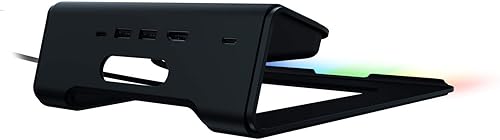 Miniatura 1 de Razer Soporte para laptop Chroma V2 iluminación RGB Chroma personalizable, diseño ergonómico, construcción de aluminio anodizado, concentrador USB-C