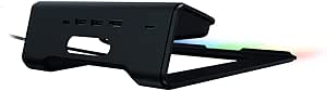Razer Laptop Stand Chroma V2 - Support d'ordinateur portable avec éclairage RGB Chroma (Hub USB-C, Sortie pour deux écrans, Résistant et ergonomique, Chargement d’autres appareils par USB-C) Noir