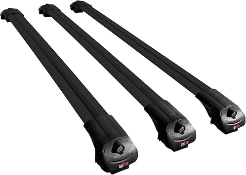 Compatible with Suzuki Ignis MF 2020-2026 ACE-1 Model Car Roof Rack Cross Bar Black Aluminium 3 Bars