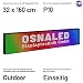 Produktbild LED Display 32 x 160 cm [H x B] Laufschrift Leuchtwerbung WiFi Innen & Außen (P10 (Innen & Außen))