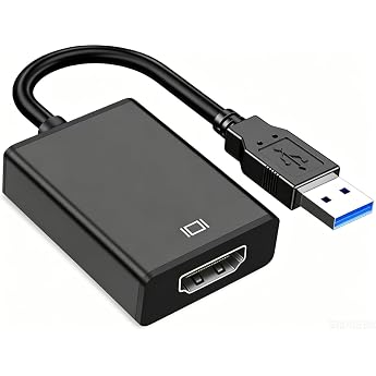 USB to HDMI Converter Adapter, USB 3.0, 5 Gbps, High Speed 1080P, USB HDMI Cable, Simultaneous Audio Output, Built-in Driver, Easy to Use, HDMI Converter, USB Adapter, Mirror Mode/Extension Modes