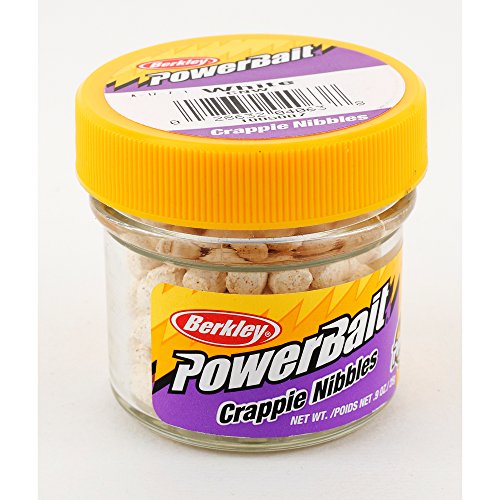 Berkley CNW PowerBait Biodegradable Crappie Nibbles, White, 0.9-Ounce
