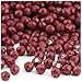 1,000pc Plastic Round Opaque Faceted Beads 8mm Burgundy Beads