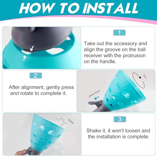 LIVESTN Fangballspiel, Fangbecher Ballspiel mit 2 Fangbechern und 10 Bällen, Fang den Ball Wurfspiel, Outdoor Spiele für Kinder, Für Garten, Park oder Strand, Outdoor Fun Party Game Spielzeug (B)