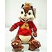 LDDZAU Alvin and The Chipmunk Alvin Soft Leather Rushes Toys Souris Plush Doll Poupées en Peluche pour Enfants 25cmQ