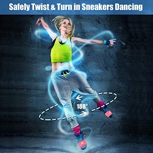LAMANTOP Dance Shoe Socks on Smooth Floors Over Sneakers,Shoe Cover Dancing Shoe Sliders Ballet Dancers Turning Socks Protect Knees - 2