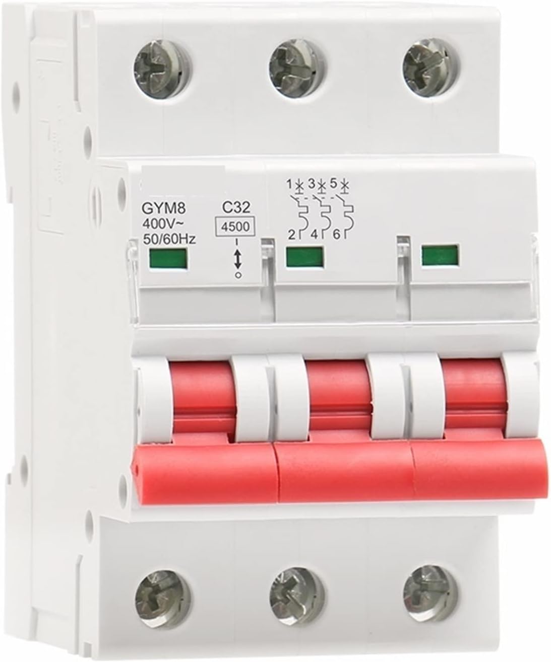 Disjoncteur 3P GYM8 courbe C pour stopper les pannes de courant