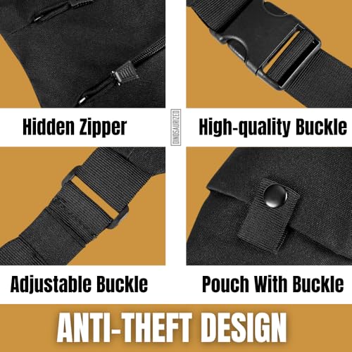 Anti-Theft Sling Bag for Men & Women – Right Hand Crossbody Shoulder Pack with Hidden Zippers for Secure.3