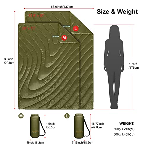 4Monster Double Puffy Insulated Camping Blanket #TOP20