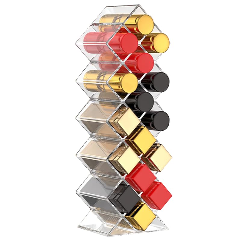 PRIME PICK Clear Acrylic Fish Shape Lipstick Organizer Tower, Lip Gloss Storage Holder Stand For 16 Sticks, Perfect Makeup Cosmetic Vanity And Dresser Display, Cosmetics, Transparent (B0CTTNTDF2) Amazon Price History, Amazon Price Tracker