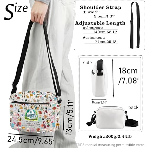 CMNIM Book Inspired Gifts Crossbody Purse Book Literary Shoulder Bag for Movie Fans Gifts4