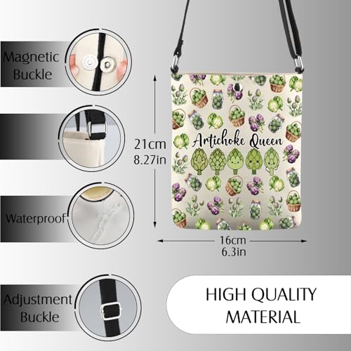 Artichoke Nature Lover Gift Artichoke Queen Crossbody Bag Vegetarian Gifts3