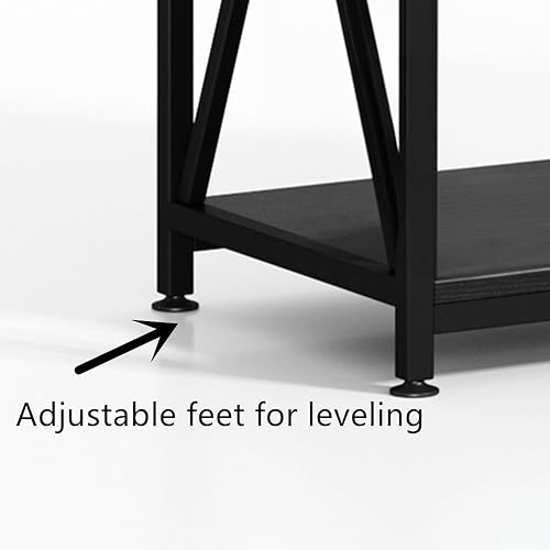 Miniatura 7 de Soporte de acuario para pecera de 20 a 29 galones, marco de metal con almacenamiento de gabinete de madera, capacidad de 500 libras en forma de X