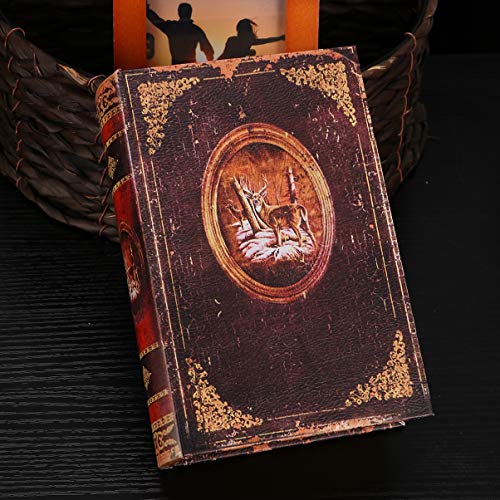 Veemoon Fake Book Box Vintage Antique Book Invisible Box False Bible Case Bookshelf Prop Openable Distressed Storage Fake Decor - Image 4