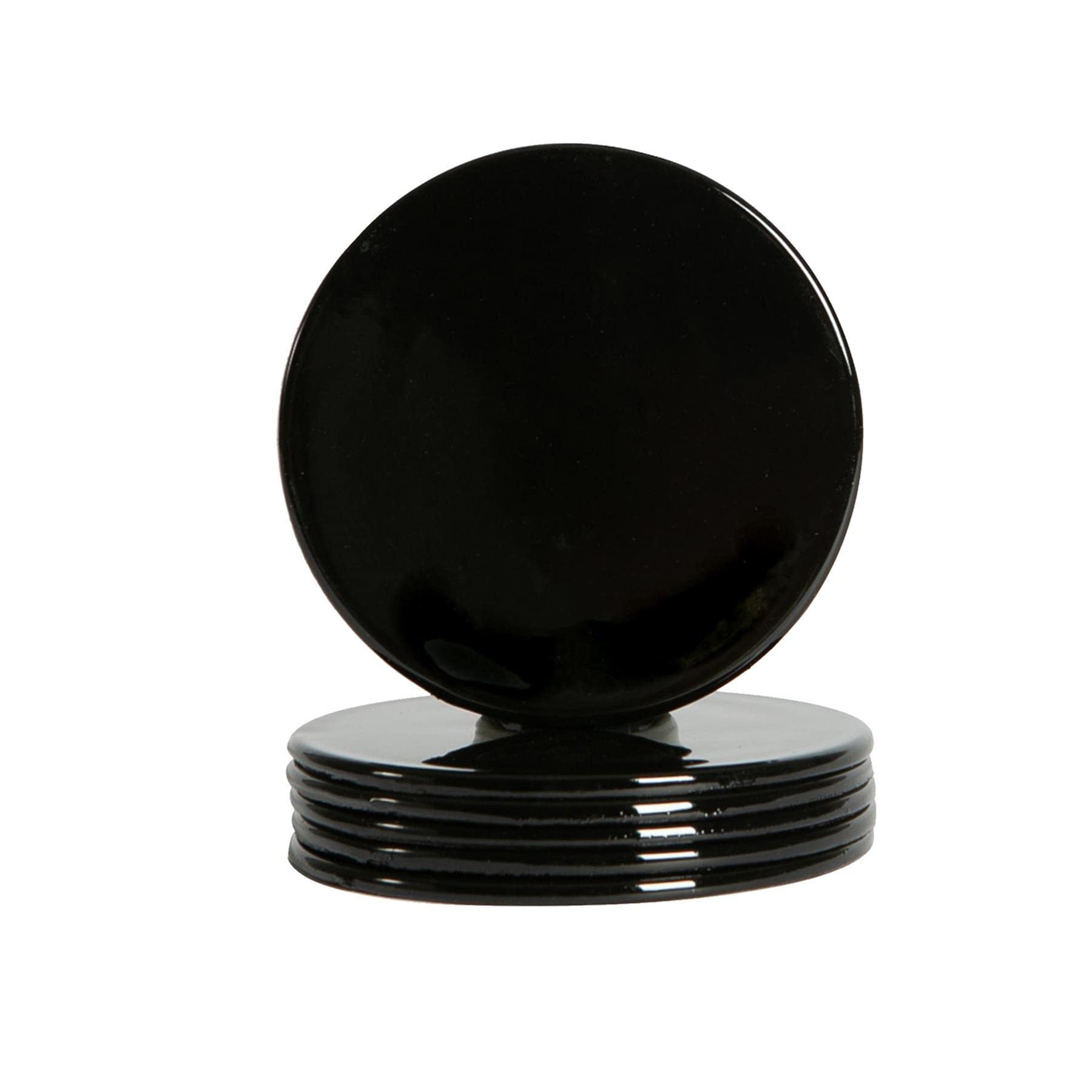 Argon Tableware - Coasters - 10cm - Black
