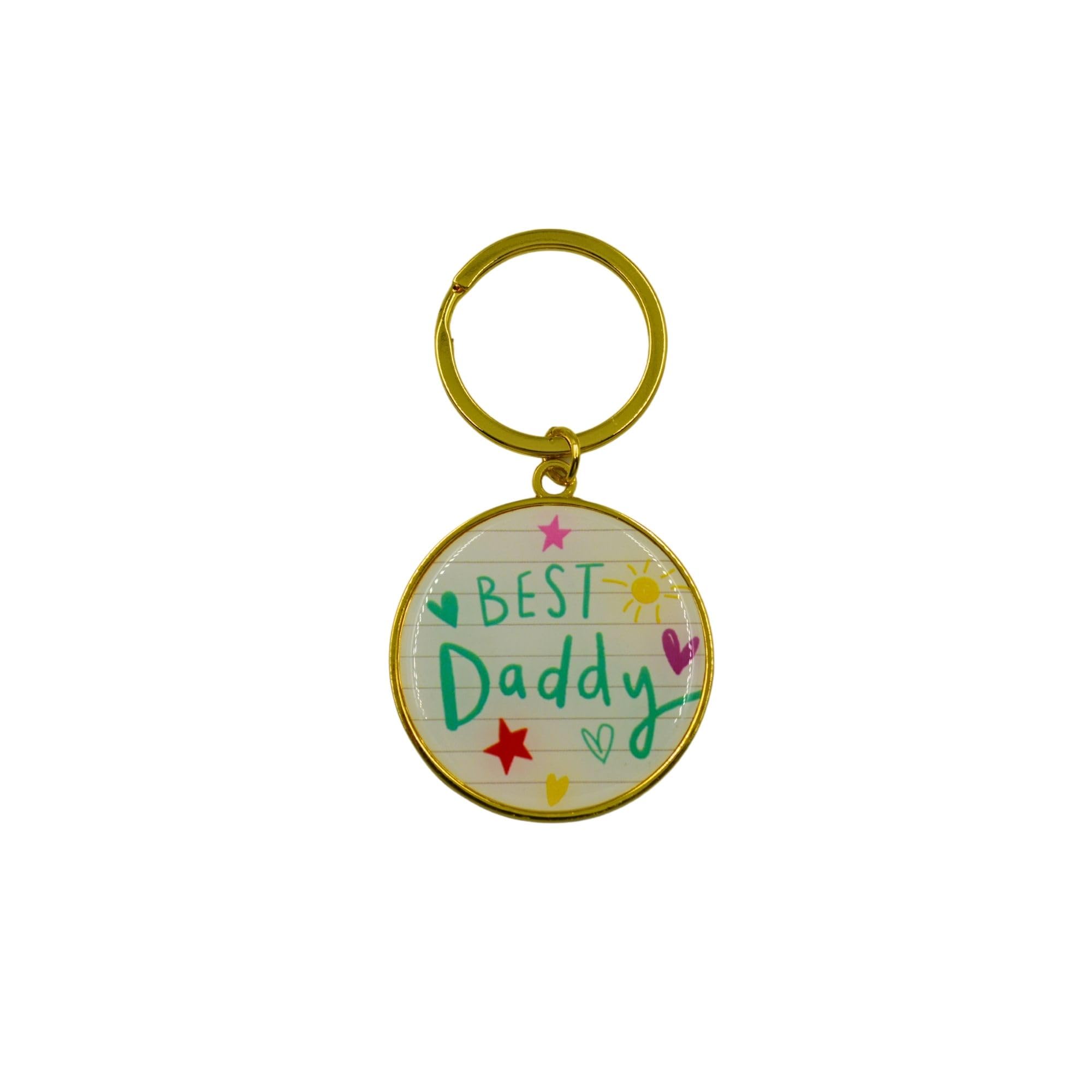 HOX Scribbles Metal Keyring - Daddy