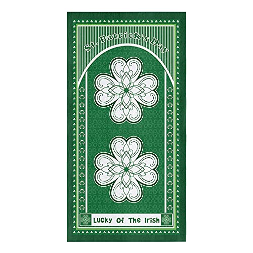 St. Patrick's Day Kitchen Towel Absorbent Dish Towels Celtic Knots Lucky Shamrock Leaf 1 Pack Soft Reusable Hand Towel Washing Cloths, Quick Drying Hanging Terry For Home Cleaning Irish Green Clover #TOP11