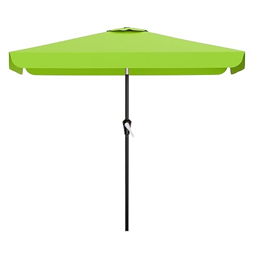 AreShark 6.5 x 10 FT Rectangular Valance Patio Umbrella, Outdoor