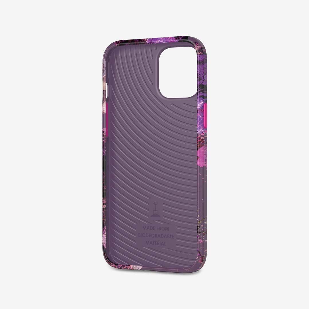 tech21 Eco Art Phone Case for Apple iPhone 12 Pro Max 5G with 10 ft. Drop Protection, Collage 1 Pink/Purple