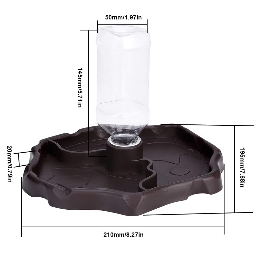 Ciotola Per Rettili Con Distributore Acqua Automatico - Doppia Funzione Cibo/Acqua Per Terrario - Foto 8