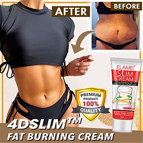 4dslim Vetverbrandende Crème, 3 Stuks Hete Crème, Burnup Ultieme Cellulitis Verwarmingsspray, Gewichtsverlies Snelle… - Afbeelding 3