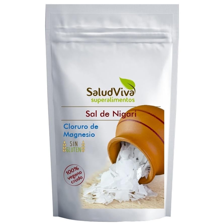 Sal de Nigari 200 g – Cloruro de Magnesio Natural en Copos – Sin Gluten, Vegana, Alta Pureza para Preparaciones y Uso Alimentario - Para Elaboración de Tofu