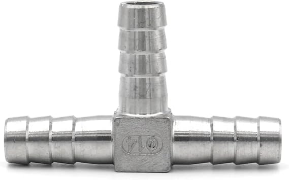 T-type connecting pipe 10PCS T-Type Tee 304 Stainless Steel Pipe Fitting Connector Joint24mm