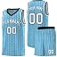 Light Blue-white-black
