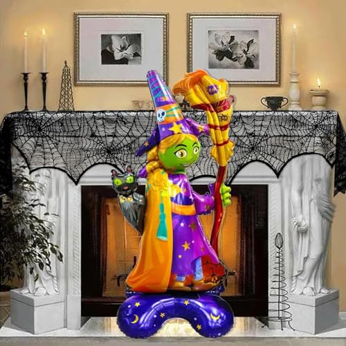 Image of Rozi Decoration Giant Halloween Ghost Mylar Foil Balloon (1-Pack) - Scary Party Decor