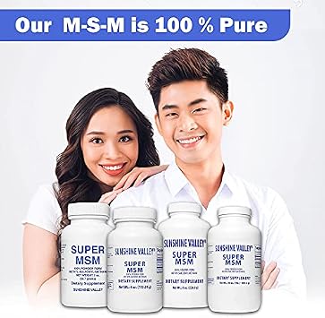 Sunshine Valley Super MSM Powder (Methylsulfonylmethane), Unflavored, 4 oz