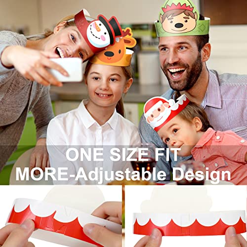 Skylety SKYLETY-CHRISTMAS-3574 40 Pieces Christmas Paper Crown Party Hats thumb #3