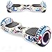 Magic Vida 6.5´´ Hoverboard Patinete Eléctrico Bluetooth Scooter Monopatín Auto-Equilibrio Patín (Graffiti Blanca)