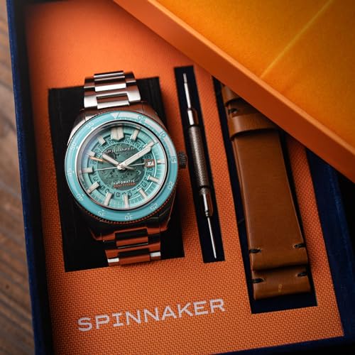 Image of Spinnaker Men's 43mm Fleuss Automatic Watch with Solid Stainless Steel Bracelet SP-5118